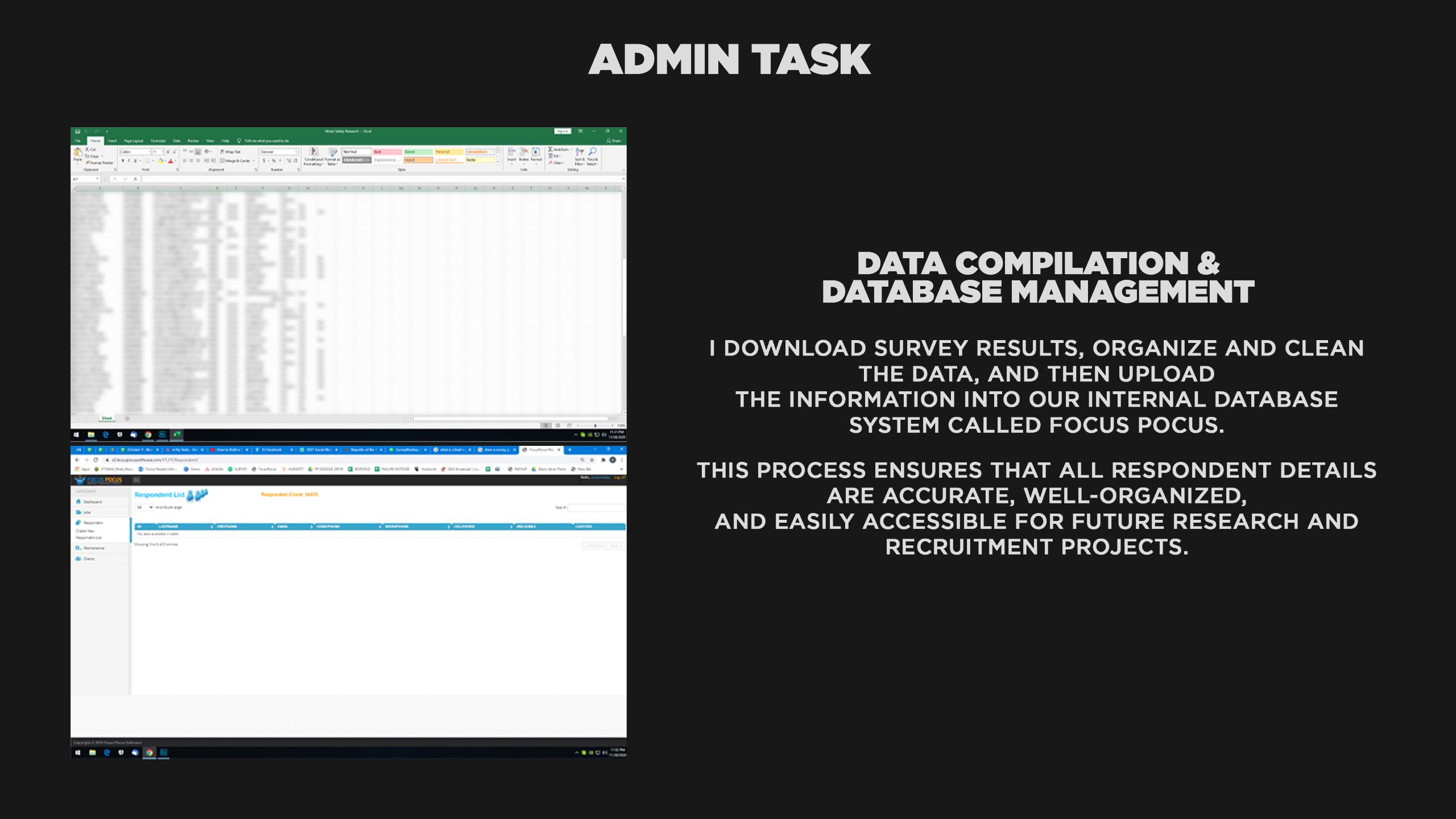 Admin Task — Data Compilation