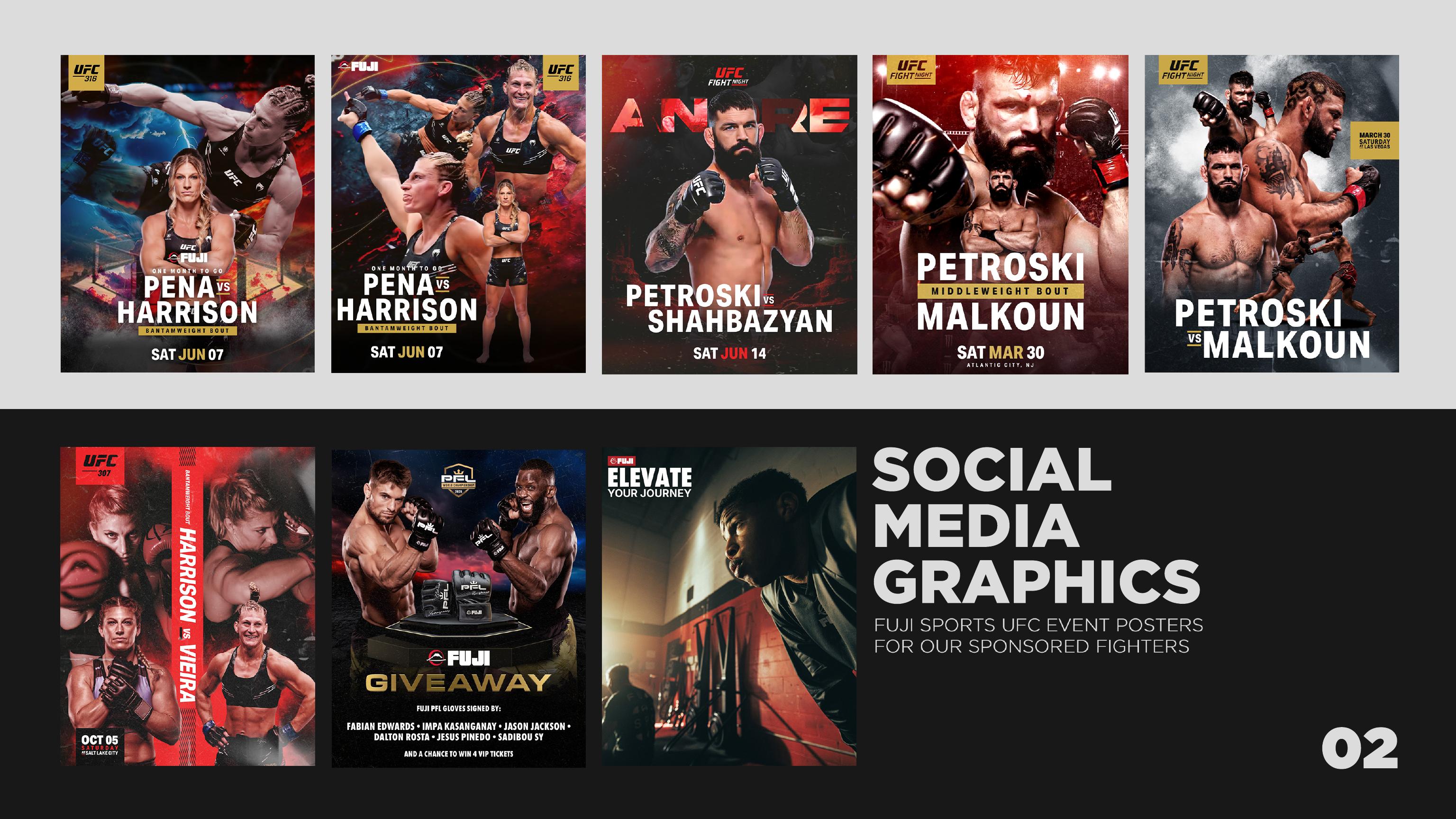 FUJI UFC Event Posters